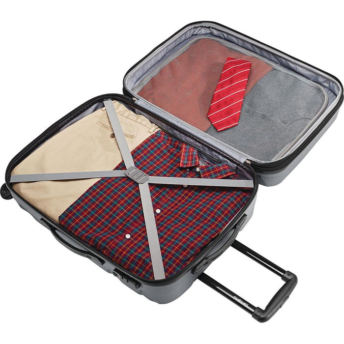 Samsonite Omni 3 Piece Hardside Luggage Spinner Set (20"/24"/28") Charcoal **OPEN BOX**