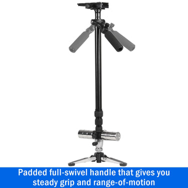 Vivitar VIV-ST-6000-BLK Professional 59" Video Photo Stabilizer Tripod Backpack Bundle