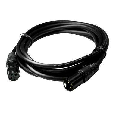 Deco Gear XLR 10' Male to XLR Female 16AWG Gold Plated Cable 2 Pack