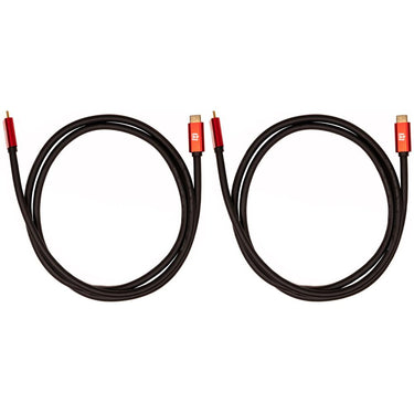 Deco Gear 6FT 4K HDMI 2.0 Cable with 28AWG Pure Copper Conductors (2-Pack)