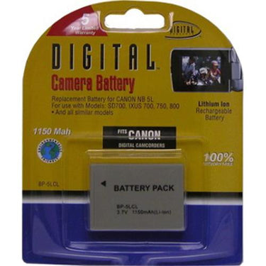 Sakar BP-5LCL 1150mah Battery Pack F/ Powershot SD700, SD800, SD850, SD900 (NB-5L)