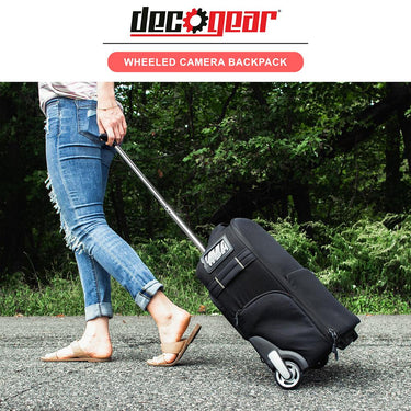 Deco Gear 3-in-1 Travel Camera Case - Waterproof Trolley Backpack; Carry On Bag - Open Box