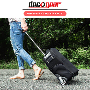 Deco Gear 3-in-1 Travel Camera Case - Waterproof Trolley Backpack; Carry On Bag - Open Box