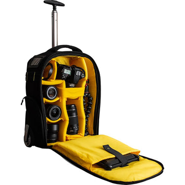 Deco Gear 3-in-1 Travel Camera Case - Waterproof Trolley Backpack; Carry On Bag - Open Box