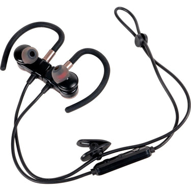 Deco Gear Magnetic Wireless Sport Earbuds - Gun Metal Grey - Carrying Case - Open Box