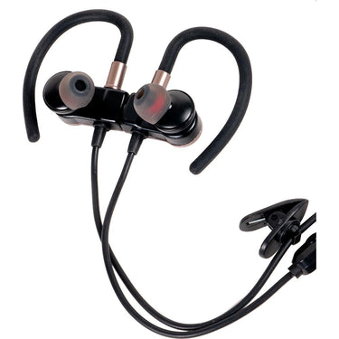 Deco Gear Magnetic Wireless Sport Earbuds - Gun Metal Grey - Carrying Case - Open Box