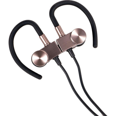 Deco Gear Magnetic Wireless Sport Earbuds - Gun Metal Grey - Carrying Case - Open Box