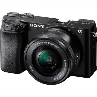 Sony Alpha a6100 APS-C Mirrorless Interchangeable-Lens Camera+ 16-50mm Lens, Open Box