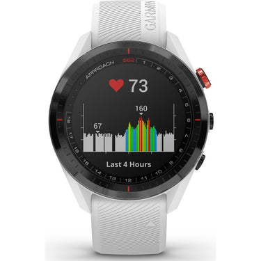 Garmin Approach S62 Black Ceramic Bezel w/ White Silicone GPS Golf Watch (010-02200-01)