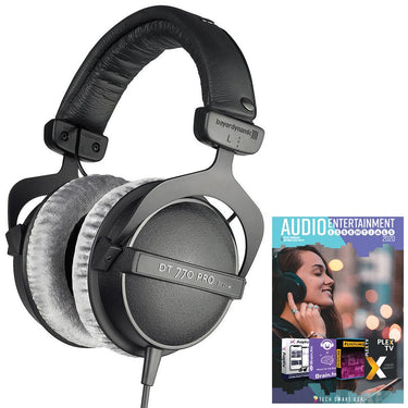 BeyerDynamic DT 770-PRO Studio Headphones 80 Ohms Closed Dynamic + Audio Bundle