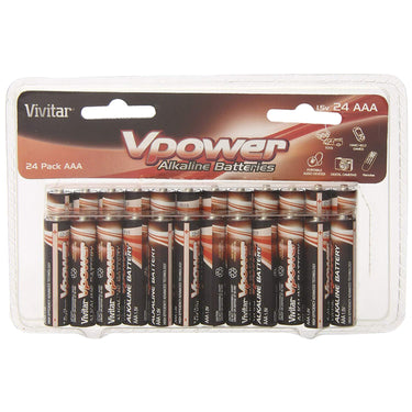 Vivitar 1.5 V Super Ultra Max High Power Alkaline Batteries AAA 24-Pack V-24AAA-ALK