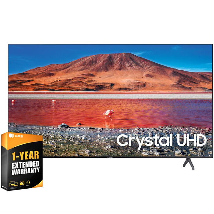 Samsung UN65TU7000FXZA 65" 4K UHD Smart LED TV 2020 Model with Extended Warranty