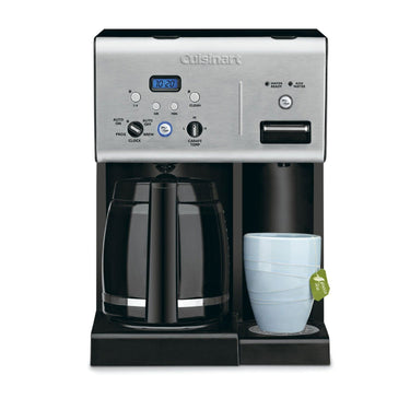 Cuisinart CHW-12 Coffee Plus 12-Cup Programmable Coffeemaker with Hot Water System, Black