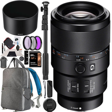 Sony FE 90mm f/2.8 Macro G OSS Lens Kit for Full Frame Mirrorless Camera Bundle
