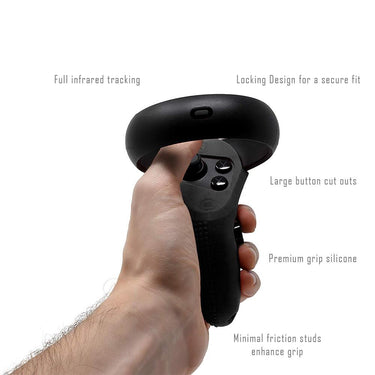 Deco Gear Oculus Quest 2 VR Essentials Bundle with Travel Case, Controller Grips,Face Mask