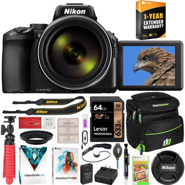 Nikon COOLPIX P950 Compact Digital Camera 83x Optical Zoom + Extended Warranty Bundle