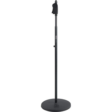 Gator Frameworks Microphone Stand with 12" Weighted Base with Deco Gear Audio Bundle