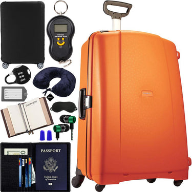 Samsonite F'Lite GT 31" Spinner Suitcase Orange + 10pc Luggage Accessory Kit