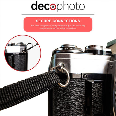Deco Photo Mirrorless & DSLR Universal Power Strap w/ Built In Camera Charger + 32GB Card