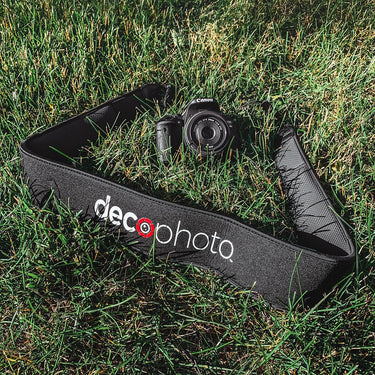 Deco Photo Mirrorless & DSLR Universal Power Strap w/ Built In Camera Charger + 32GB Card
