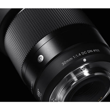 Sigma 30mm F1.4 DC DN Contemporary Lens for Sony E Mount Mirrorless Camera Bundle
