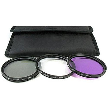 Vivitar 72mm UV, Polarizer & FLD Deluxe Filter kit (set of 3 + carrying case)