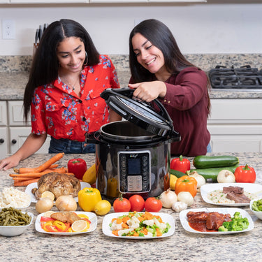 Deco Chef 6 QT 10-in-1 Pressure and Slow Cooker -  Multi-Mode Cooking with Accessories