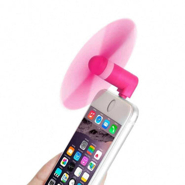 BINFUL Portable Mini Fan for iPhone with Lightning Connector Port (Color May Vary)