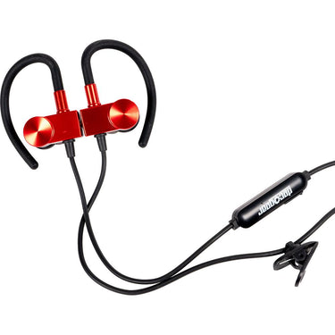 Deco Gear Magnetic Wireless Sport Earbuds - Red - Carrying Case - Open Box