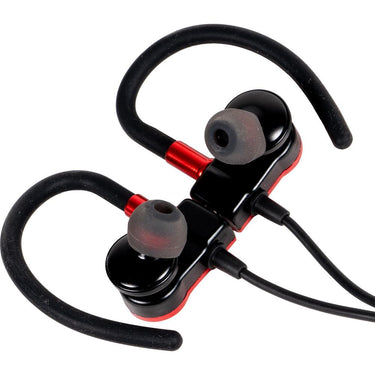 Deco Gear Magnetic Wireless Sport Earbuds - Red - Carrying Case - Open Box