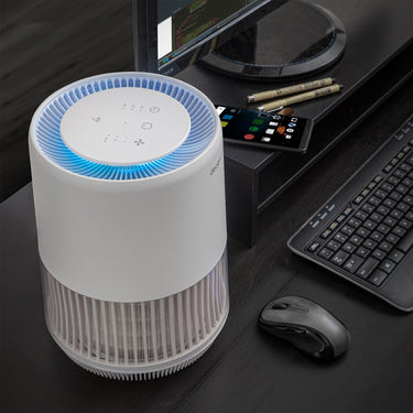 Deco Home Compact Air Purifier with HEPA 13 and Infrared Technology, for Home or Office