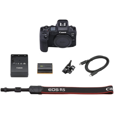 Canon EOS R5 Full Frame Mirrorless Camera Body with 45MP IBIS & 8K Video 4147C002