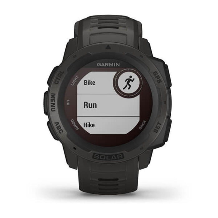 Garmin Instinct Solar Rugged Outdoor Watch with GPS - Graphite