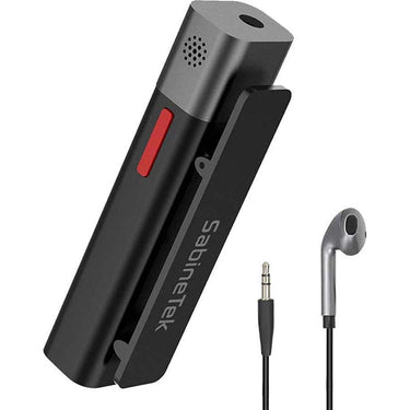Sabinetek SmartMike+ Black w/ SMike+ App Bluetooth Lavalier Microphone SCSM+BL - Open Box