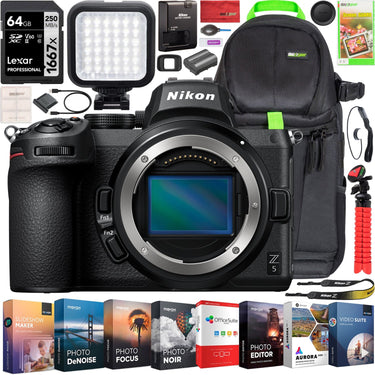 Nikon  Z5 Mirrorless Camera Body FX-Format Full Frame 4K UHD Accessories Bundle