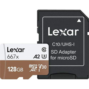 Lexar High-Performance microSDHC/microSDXC 128gb Memory Card + 128GB Flash Drive