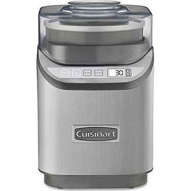 Cuisinart Electronic Ice Cream Maker Brushed Chrome with Extended Warranty