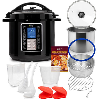 Deco Chef 6 QT 10-in-1 Pressure and Slow Cooker - Multi-Mode Cooking Open Box