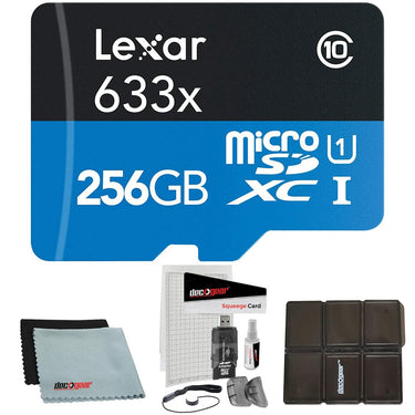 Lexar High-Performance 633x microSDHC/microSDXC UHS-I 256GB + Accessory Bundle