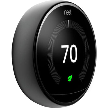 Google Nest Learning Thermostat 3rd Gen Smart Thermostat (Mirror Black) T3018US - Open Box