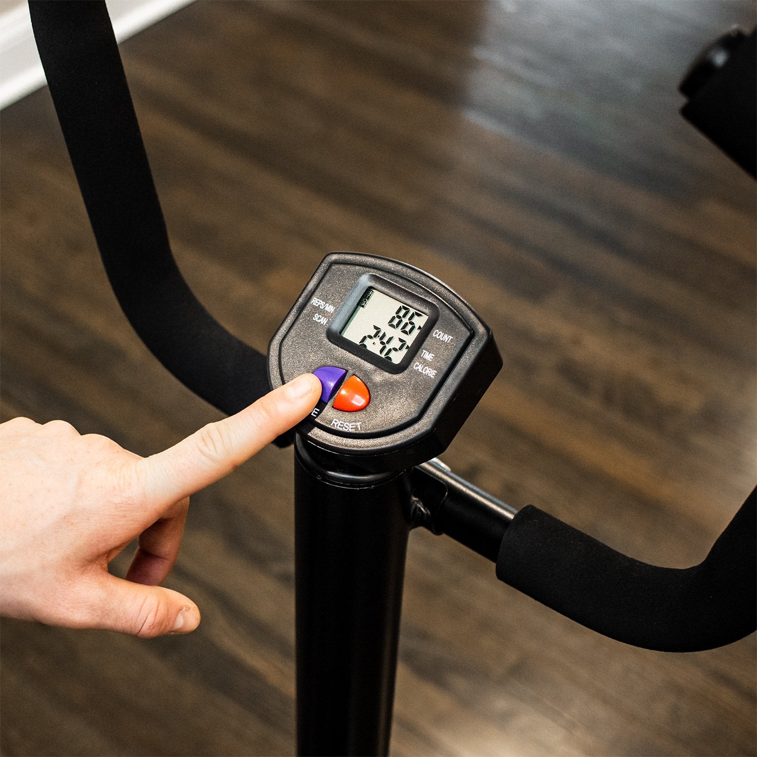 Exercise Step Machine w/ Stability Handle Bars, and LCD Display