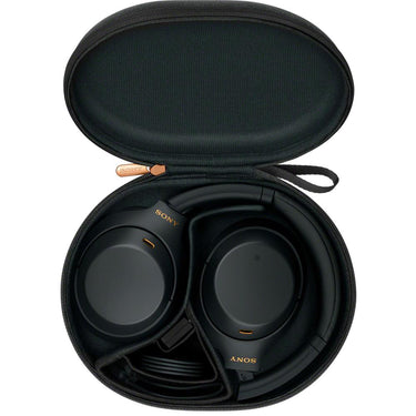 Sony WH-1000XM4 Wireless Noise Cancelling Headphones with Hands Free Mic Black Bundle