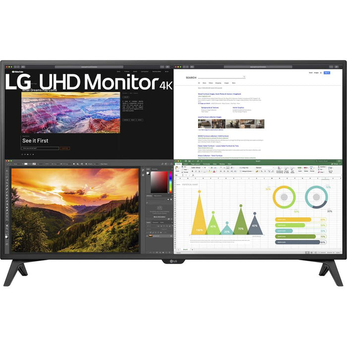 LG 43UN700T-B 43" 4K UHD 3840x2160 IPS USB-C HDR 10 Monitor - Open Box