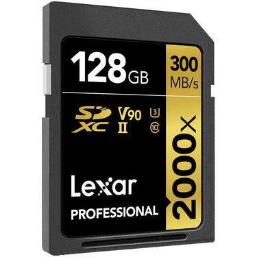 Lexar Pro 2000x SD UHS-II 128GB Memory Card 2 Pack