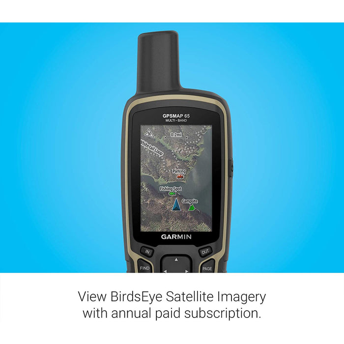 Garmin GPSMAP 65 Handheld Outdoor GPS Navigator Multi-Band/Multi-GNSS