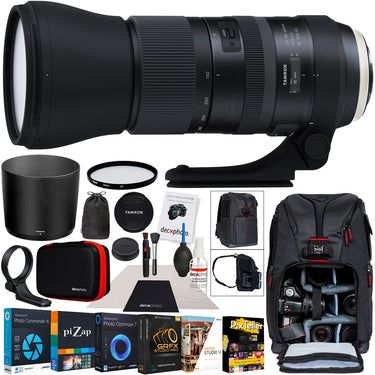 Tamron SP 150-600mm F5-6.3 Di VC USD G2 Lens for Nikon F-Mount DSLR Camera FX DX Bundle