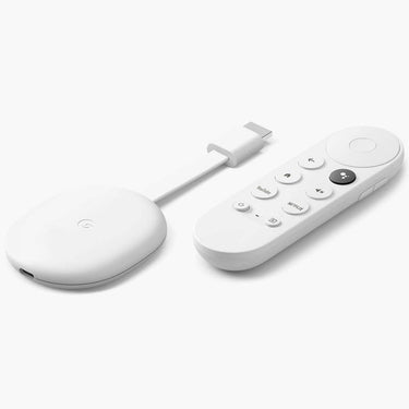Google Chromecast with Google TV 4K 60fps HDR Streaming Snow 2 Pack