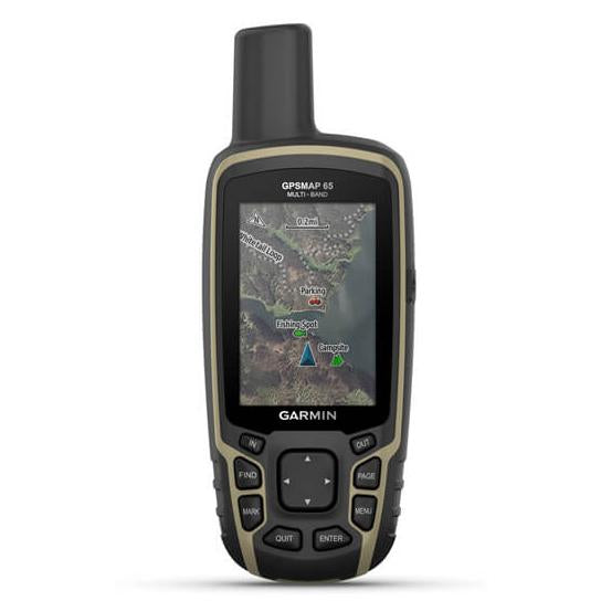 Garmin GPSMAP 65 Handheld Outdoor GPS GNSS Multi Band U.S. & Canada Maps Bundle