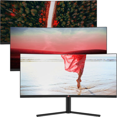 Deco Gear 29-Inch 2560x1080 100Hz VA Curved Monitor, Color Accurate, 4ms, 3-Pack
