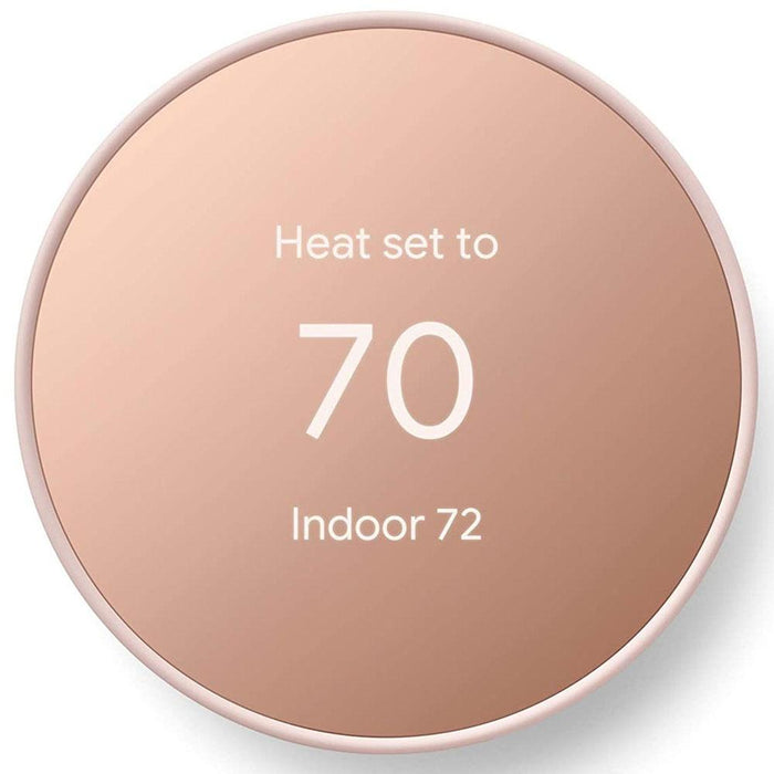 Google Nest Programmable Smart Wi-Fi Thermostat for Home (Sand) - GA02082-US